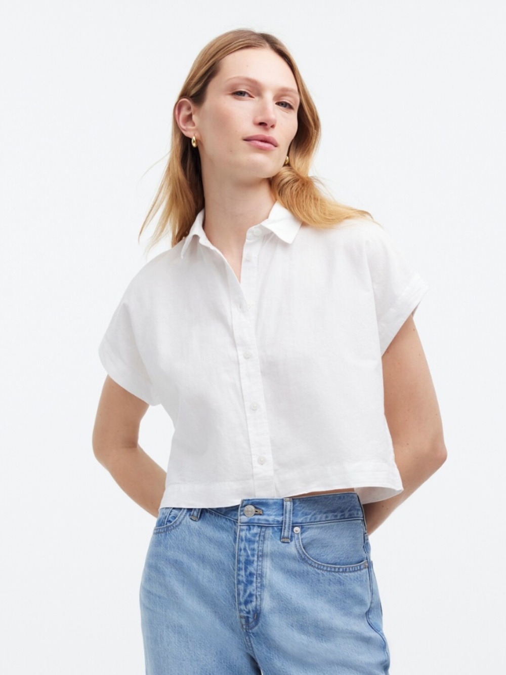 Madewell Crop Dolman Shirt